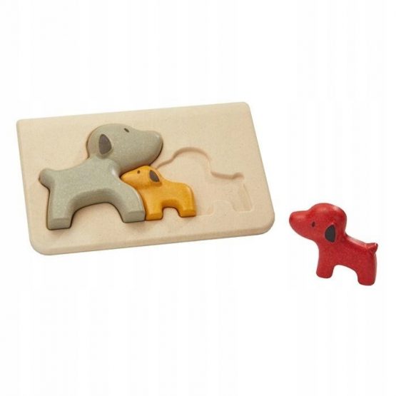 Drewniane puzzle Pieski (Plan Toys)