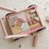 drewniane klocki Little Dutch różowy pchacz dla dziewczynki pastelowe kolory różne kształty Wiek 1+