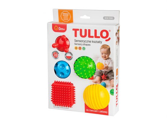 Piłki sensoryczne, 5 sztuk (Tullo)