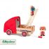 Drewniany wóz strażacki z rozwijanym wężem, drabiną i dzwonkiem Nosorożec Marius 2 lata+(Lilliputiens)
