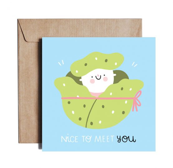 Kartka z okazji narodzin/Baby Shower – Cabbage Patch Kid (Pieskot)