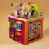 Kostka edukacyjna -Zany Zoo (B.Toys) duża kostka sensoryczna zoo z wieloma możliwościami zabawy
