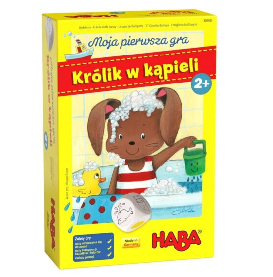 Gra planszowa dla dzieci – Królik w kąpieli, 2+ (HABA)