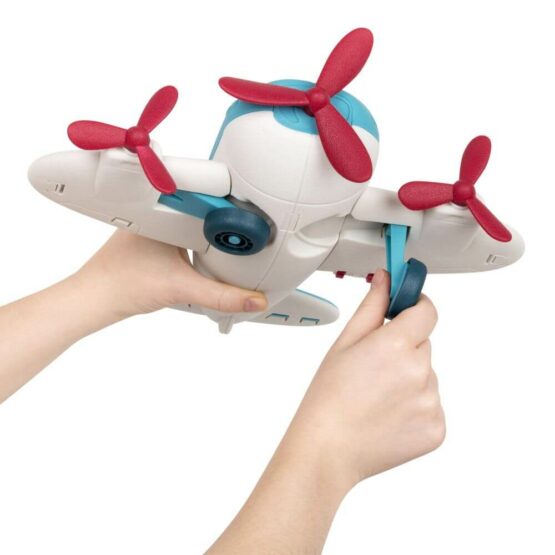 Zabawka Samolot dla dziecka (Wonder Wheels) z wysówanym podłożem i wirującymi śmigłami