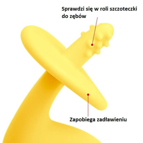 Gryzak zabawka Małpka, Yellow (Mombella)