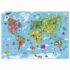 Puzzle w walizce - Ogromna mapa świata, 300 elementów (Janod)