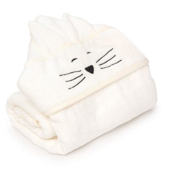 Bambusowy duży ręcznik cream – cat (My Memi)