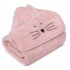 Bambusowy duży ręcznik powder pink - cat (My Memi)