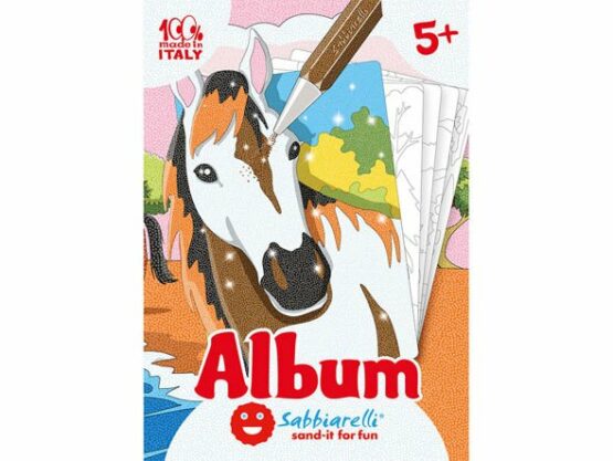 Album do kolorowania piaskiem Konie 5l+ (Sabbiarelli)