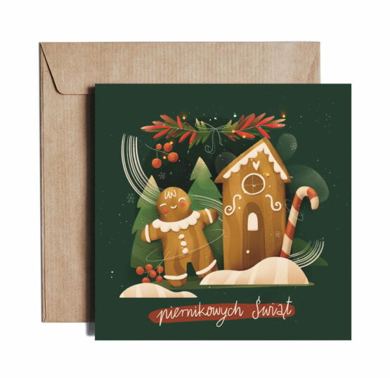Kartka świąteczna – Gingerbread (Pieskot)