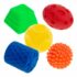 Piłki sensoryczne _ różne kształty i wyraziste kolory 5 sztuk. Rozwój integracji sensorycznej 0+