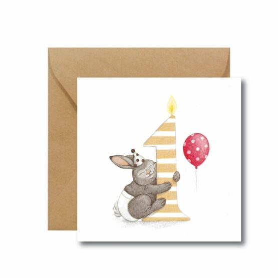 Kartka na pierwsze urodziny – Roczek (Hi Little)