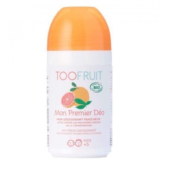 Dezodorant w kulce dla dzieci – Grejpfrut i mięta (Toofruit)