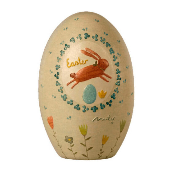 Jajko wielkanocne metalowe otwierane niebieskie, Easter egg (Maileg)