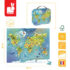 Puzzle w walizce – Mapa świata 100 elementów 6+