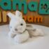 Mały pluszowy króliczek Coco - biały, 15 cm (Bukowski Design)