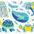 Zestaw artystyczny - Brokatowe rybki (Auzou)