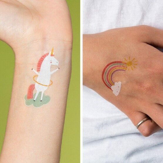 Tatuaże zmywalne dla dzieci - Magiczny Jednorożec (Rex London)