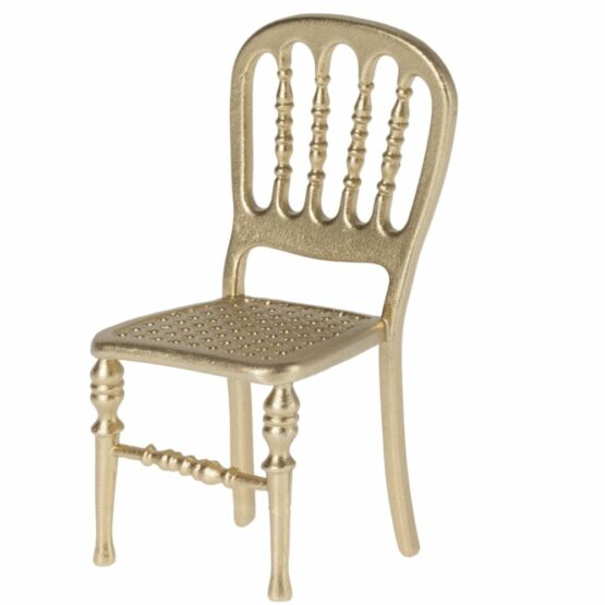 Złote krzesło dla myszek – Chair Mouse (Maileg)