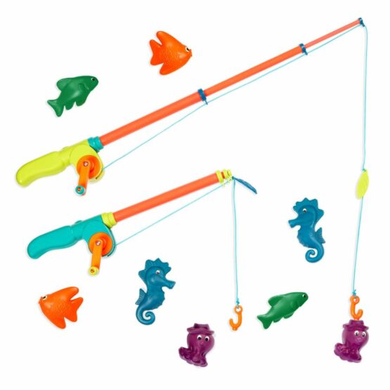 Wędki do łowienia rybek na magnes zmieniające kolory, Little Fisher’s Kit (B.Toys)