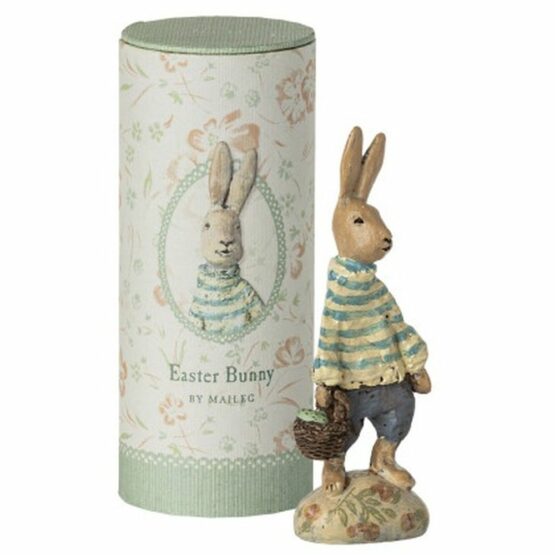 Dekoracja wielkanocna – Easter Bunny w zielonym pudełku (Maileg)