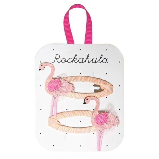 2 spinki do włosów – Tutu Flamingo (Rockahula Kids)