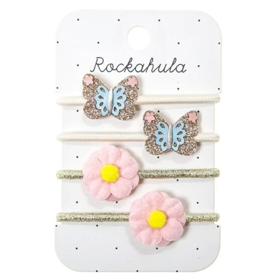 4 gumki do włosów – Meadow Butterfly (Rockahula Kids)