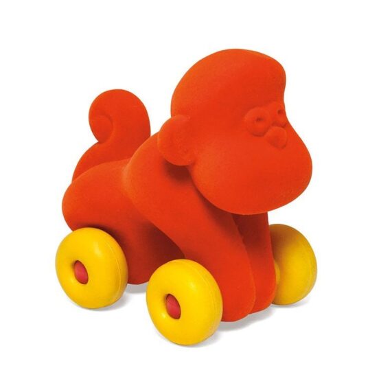 Małpka pojazd sensoryczny pomarańczowy (Rubbabu)