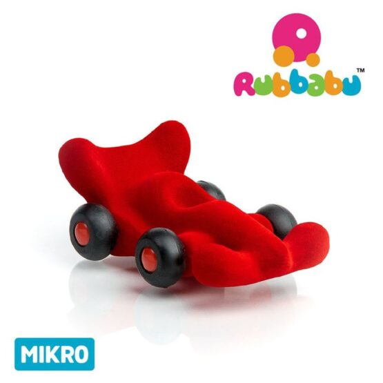 Auto wyścigowe sensoryczne czerwone mikro (Rubbabu)