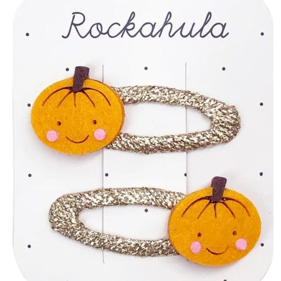2 spinki do włosów – Little Pumpkin Halloween (Rockahula Kids)