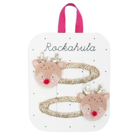 2 spinki do włosów – Little Reindeer (Rockahula Kids)
