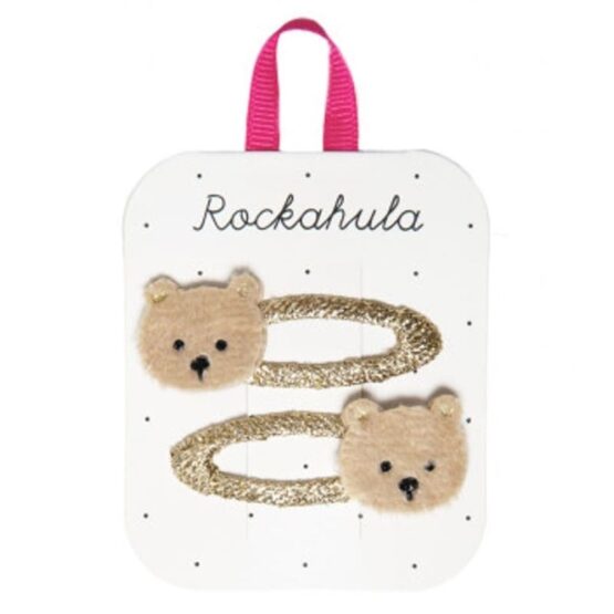 2 spinki do włosów – Teddy Bear (Rockahula Kids)