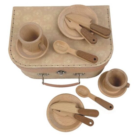 Zestaw śniadaniowy drewniany w walizce (Egmont Toys)