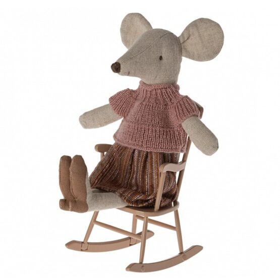 Bujane krzesło różowe – Rocking chair (Maileg)
